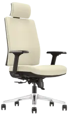 ARIA, židle kancelářská, kříž chrom, MEDI ML krémová