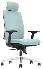 ARIA, židle kancelářská, kříž chrom, MEDI ML pastelově modrá