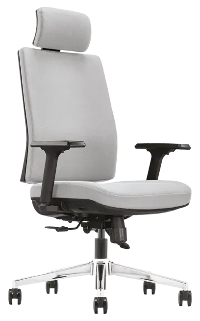 ARIA, židle kancelářská, kříž chrom, MEDI ML světle šedá