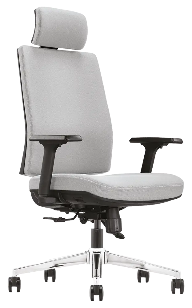 ARIA, židle kancelářská, kříž chrom, MEDI ML světle šedá