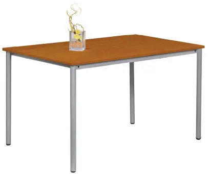 JST 180 Jídelní stůl 1800 x 800 mm, deska třešeň šumavská / podnož stříbrná RAL9006