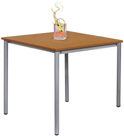 JST 80 Jídelní stůl 800 x 800 mm, deska buk royal / podnož stříbrná RAL9006