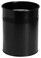 KOK 15, kovový odpadkový koš, černý