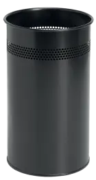 KOK 21, kovový odpadkový koš, černý