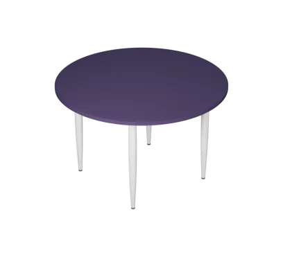 PLAYFORM 201 modulární hravé stoly, výška 750 mm, podnož bílá, deska 25 mm, fialková