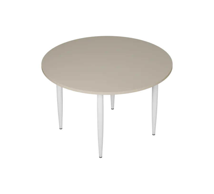 PLAYFORM 201 modulární hravé stoly, výška 750 mm, podnož bílá, deska 25 mm, saténově šedá