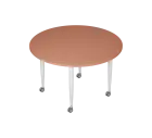 PLAYFORM 201 K modulární hravé stoly, mobilní, výška 750 mm, kovová podnož bílá, deska 25 mm, pudrov