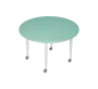 PLAYFORM 201 K modulární hravé stoly, mobilní, výška 750 mm, kovová podnož bílá, deska 25 mm, sněžně modrá