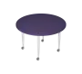 PLAYFORM 201 K modulární hravé stoly, mobilní, výška 750 mm, kovová podnož bílá, deska 25 mm, fialková