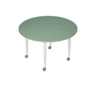 PLAYFORM 201 K modulární hravé stoly, mobilní, výška 750 mm, kovová podnož bílá, deska 25 mm, šedo-z