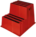STUP P2, plastové stupátko 2-stupňové, červené