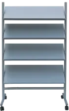 RACK MOBIL 16xA4, mobilní stojan na tiskopisy, stříbrný