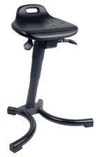 Work & Sit 04, podpěrná stolička, PUR černá