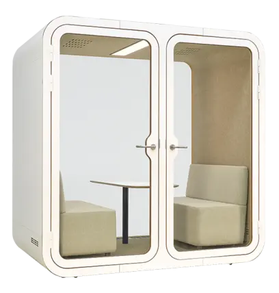 ACOUSTIC SPACE 220, akustický box 2200x2200x1200 mm, bílá/bílá