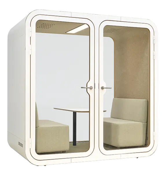 ACOUSTIC SPACE 220, akustický box 2200x2200x1200 mm, bílá/bílá