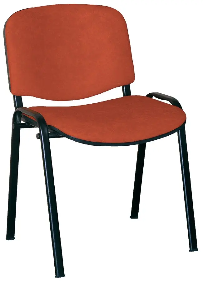 ALTAMIRA židle konferenční, kostra černá, látka SUE 1221 cihlová