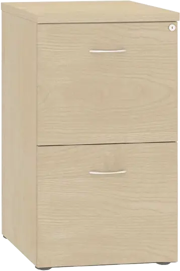 LKR - 2  dřevěná kartotéka A4, 2-zásuvková, centrální zámek, javor horský