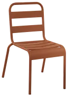 FOLONICCA 01, kovová židle do exteriéru i interiéru, oranžová