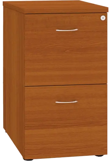 LKR - 2  dřevěná kartotéka A4, 2-zásuvková, centrální zámek, třešeň šumavská