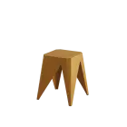 POPPI, plastová stolička, stohovatelná, žlutá