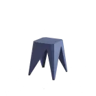 POPPI, plastová stolička, stohovatelná, modrá