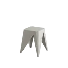 POPPI, plastová stolička, stohovatelná, světle šedá