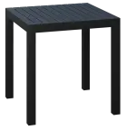 CAPRI 72,5 x 72,5, plastový stůl do exteriéru i interiéru, 725 x 725 x 745, černý