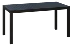 CAPRI 145 x 72,5, plastový stůl do exteriéru i interiéru, 1450 x 725 x 745, černý