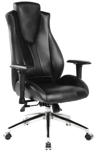 HUDSON židle kancelářská, ekokůže černá