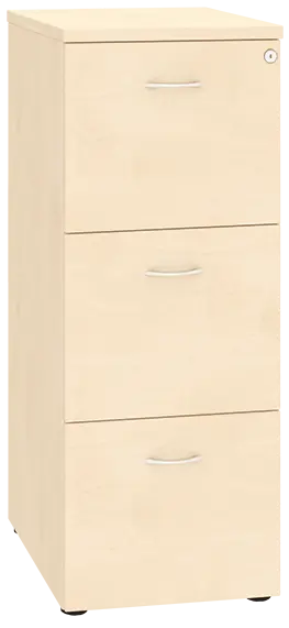 LKR - 3  dřevěná kartotéka A4, 3-zásuvková, centrální zámek, bříza irská