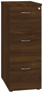 LKR - 3 dřevěná kartotéka A4, 3-zásuvková, centrální zámek, ořech královský