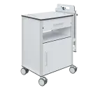 NS - DUO 02, noční stolek oboustranný HPL, bílý