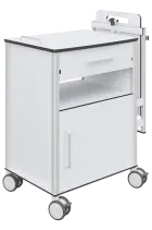 NS-DUO 02, noční stolek oboustranný HPL, bílý