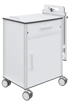 NS-DUO 01, noční stolek oboustranný, HPL, bílý