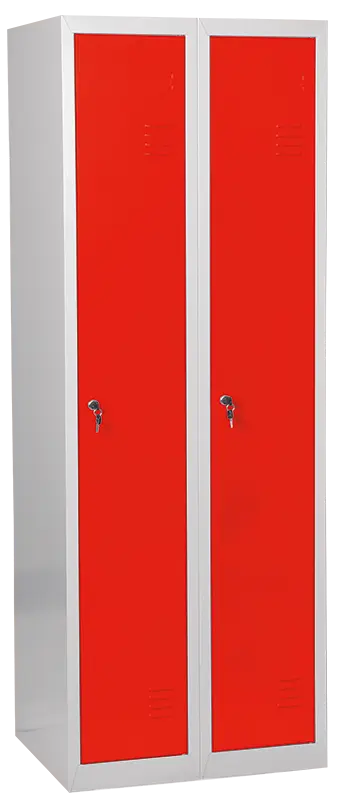 JP - 620 N skříň šatní 1850x600x500 mm, 2-dílná, šedá/červená