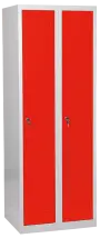 JP - 620 N skříň šatní 1850x600x500 mm, 2-dílná, šedá/červená
