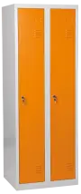JP - 620 N skříň šatní 1850x600x500 mm, 2-dílná, šedá/oranžová