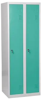 JP - 620 N skříň šatní 1850x600x500 mm, 2-dílná, šedá/tyrkysová