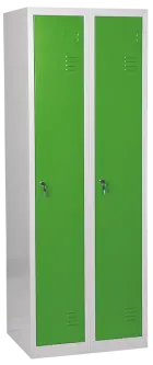 JP - 620 N skříň šatní 1850x600x500 mm, 2-dílná, šedá/zelená