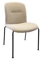 VZOREK, židle konferenční bez područek, 4 nohy, látka šedá