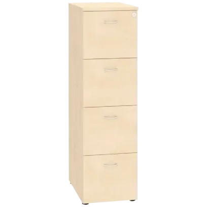 LKR - 4 dřevěná kartotéka A4, 4-zásuvková, centrální zámek, bříza irská