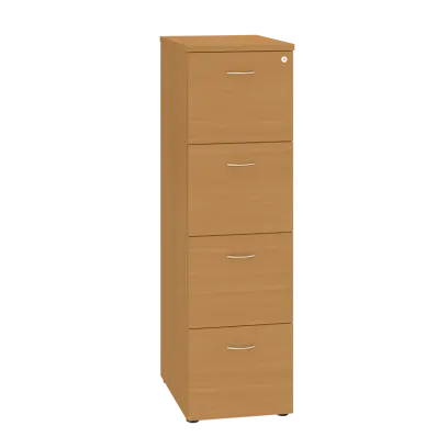 LKR - 4 dřevěná kartotéka A4, 4-zásuvková, centrální zámek, buk Royal