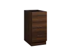 KS - 4Z41 spodní skříňka, 4-zásuvková, sokl, 870x400x600, ořech královský