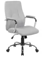 ELENA židle kancelářská, ekokůže šedá