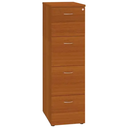 LKR - 4 dřevěná kartotéka A4, 4-zásuvková, centrální zámek, třešeň šumavská