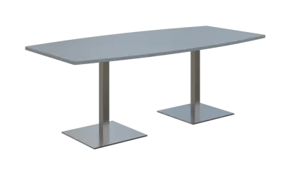 NC - 42 stůl sud, deska 2000 x 1000/800 mm šedá (síla 25mm), noha SQC, nerez