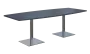 NC - 43 stůl sud, deska 2400 x 1000/800 mm antracit (síla 25mm), noha SQC, nerez