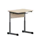 EDUCA 1 žákovská lavice stavitelná, 1-místná, vel. 4-6, mléčný dub/antracit