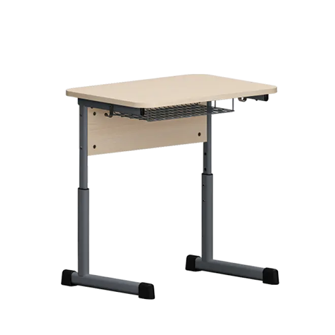 EDUCA 1 žákovská lavice stavitelná, 1-místná, vel. 4-6, mléčný dub/antracit