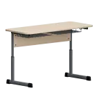 EDUCA 2 žákovská lavice stavitelná, 2-místná, vel. 4-6, mléčný dub/antracit